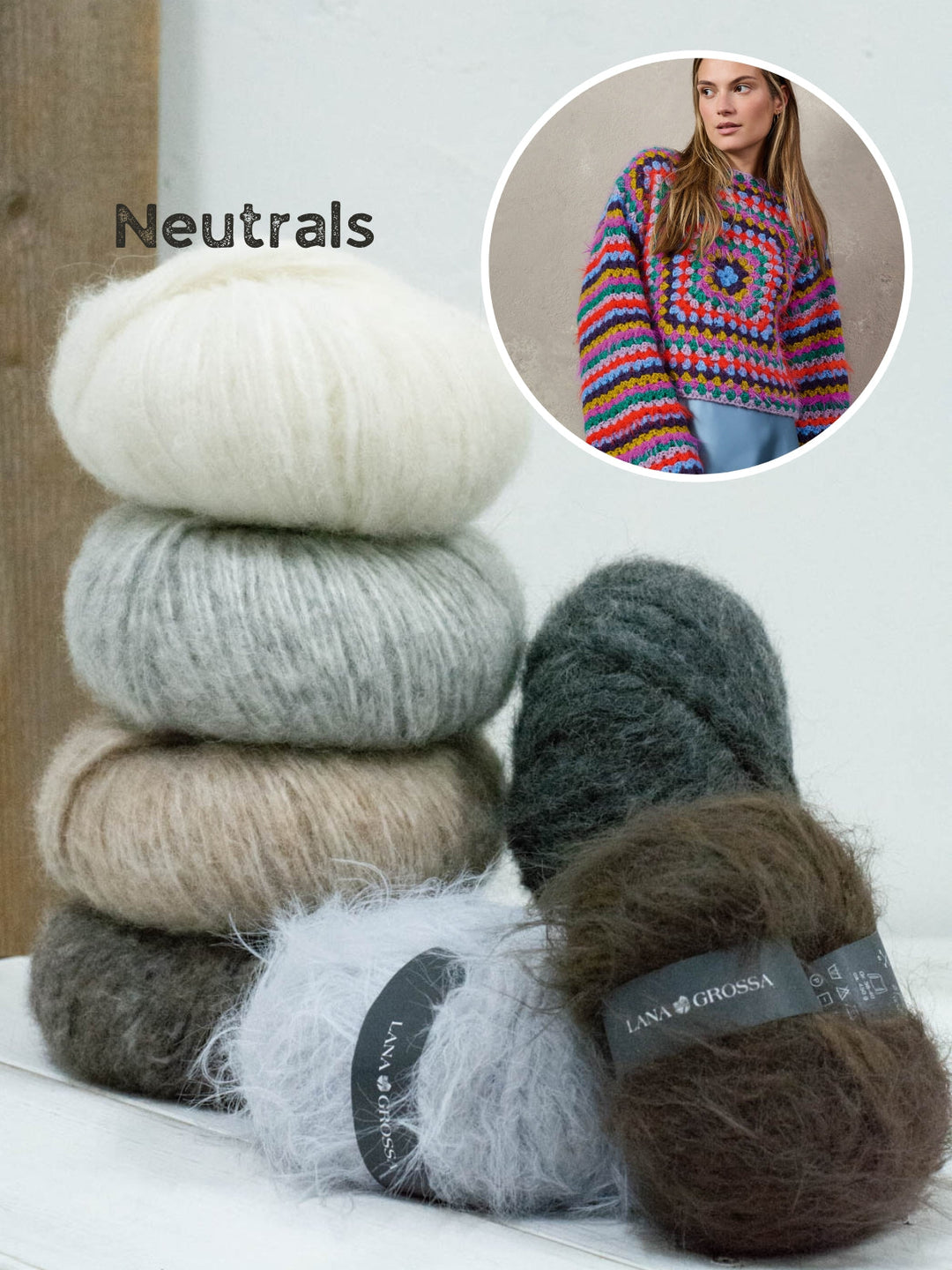 Häkelpaket Basta Alpaca Air II granny Pullover