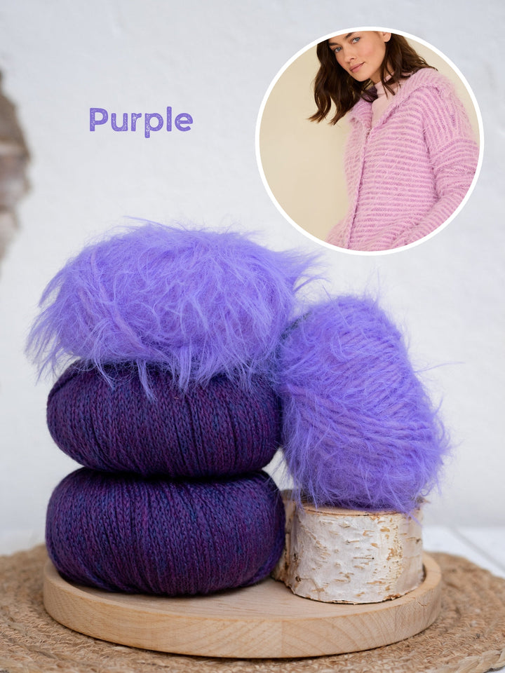 Strickpaket Basta Cool Merino gestreifte Jacke