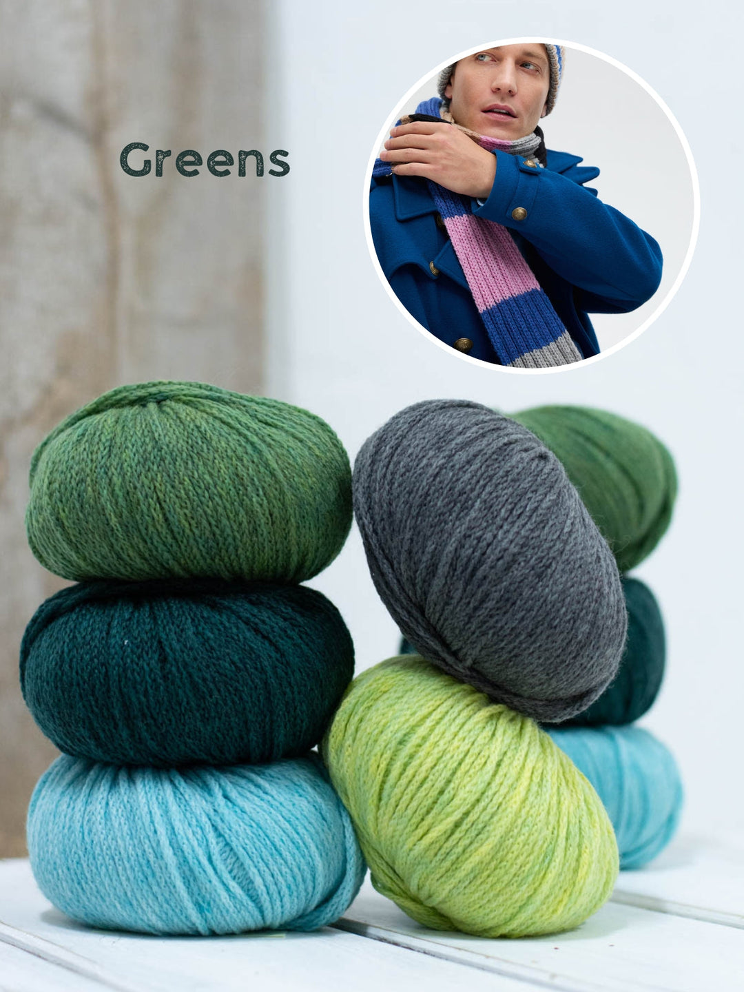 Strickpaket Cool Merino Mütze + Schal