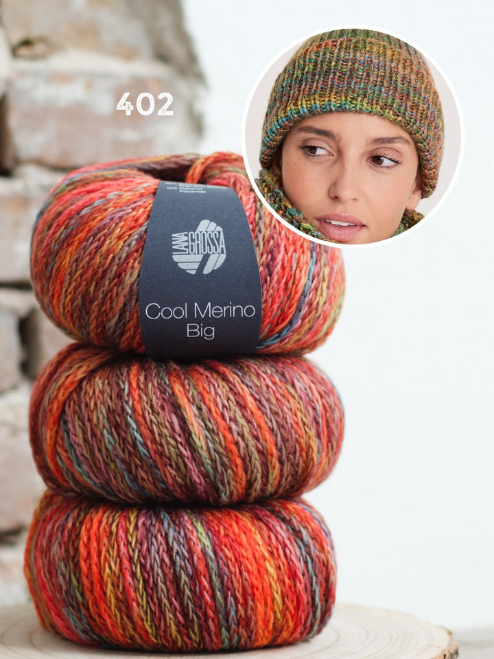 Strickpaket Cool Merino Big Color Mütze