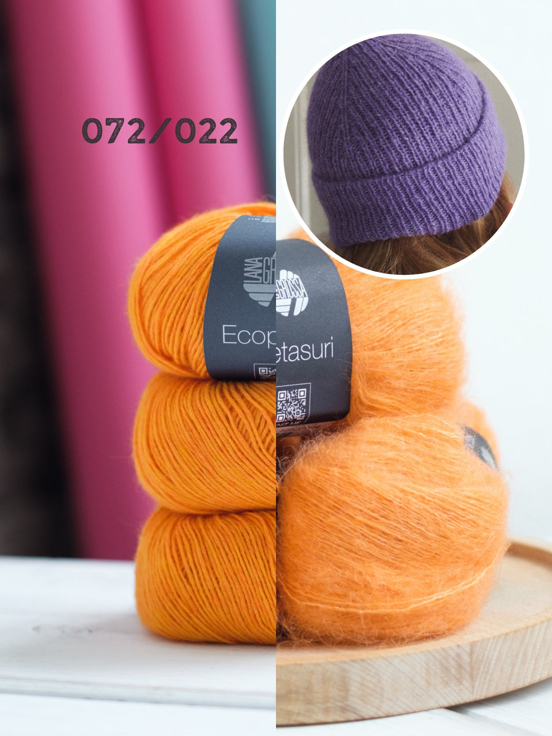 Strickpaket Ecopuno & Setasuri Mütze
