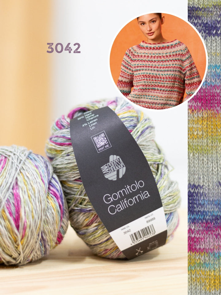 Häkelpaket Gomitolo California Raglanpullover
