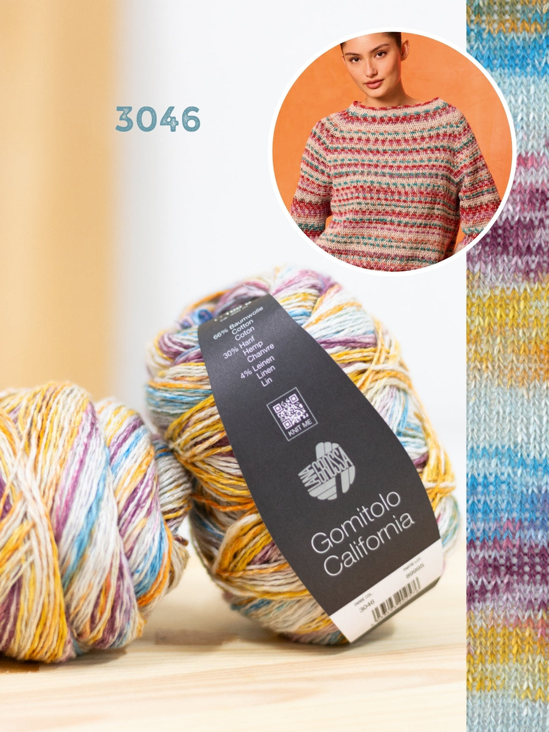 Häkelpaket Gomitolo California Raglanpullover