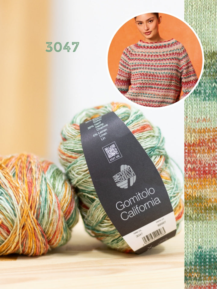 Häkelpaket Gomitolo California Raglanpullover