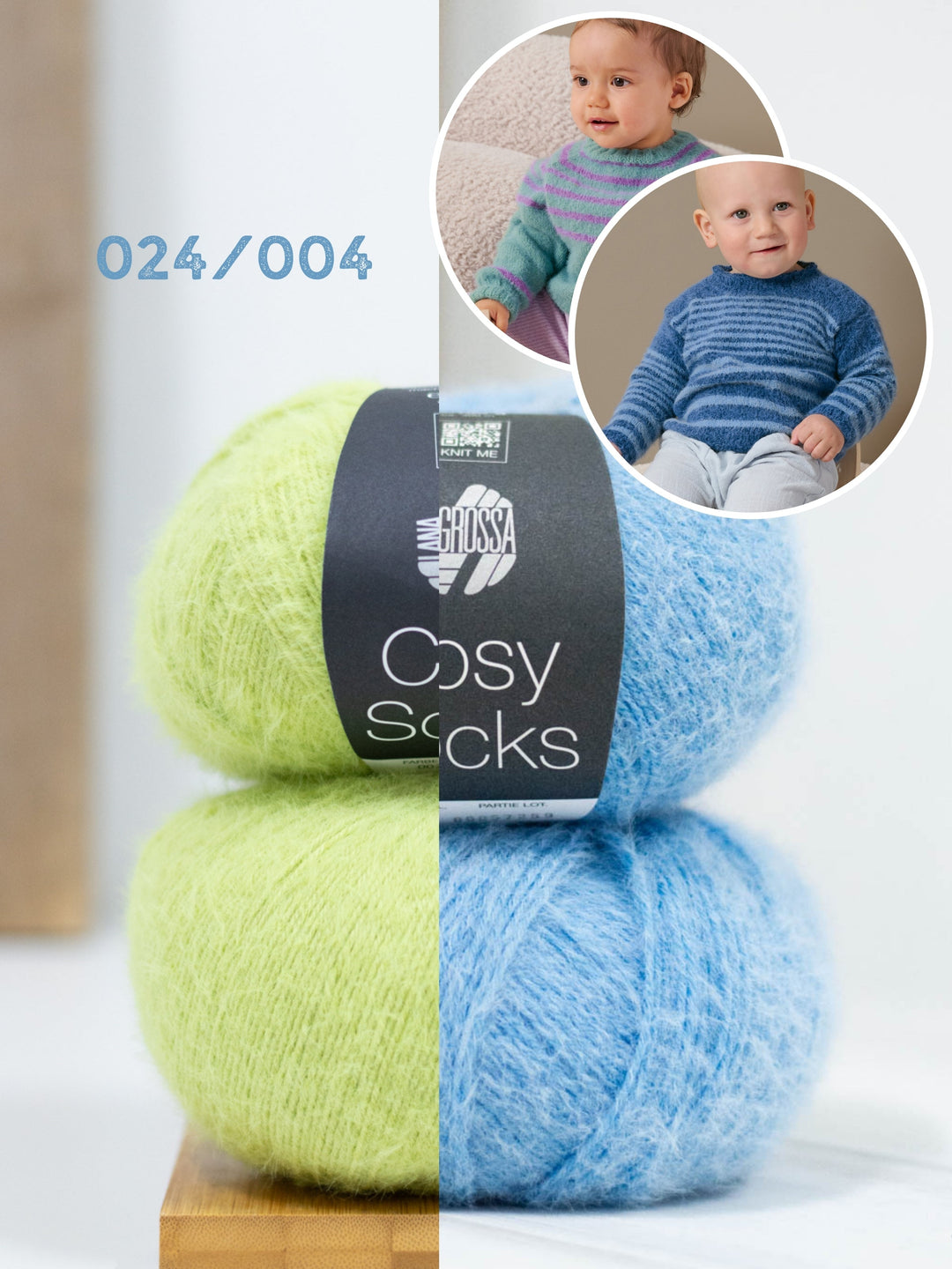 Strickpaket Cosy Socks Raglanpullover - Top-down