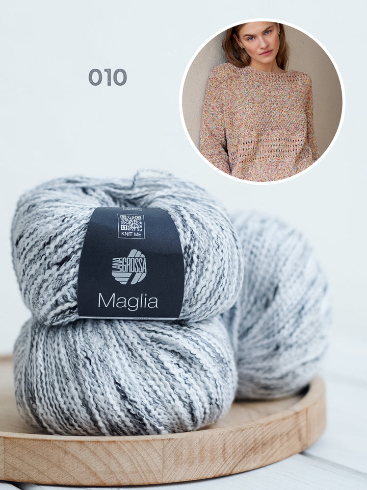 Strickpaket Maglia Pullover mit verschiedenen Strukturen
