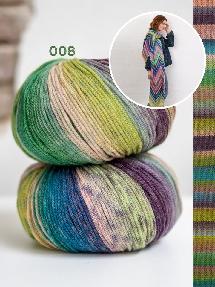 Strickpaket Farfalla Zickzack-Schal