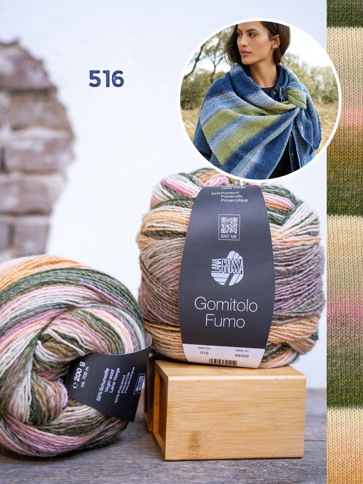 Häkelpaket Gomitolo Dreieckstuch