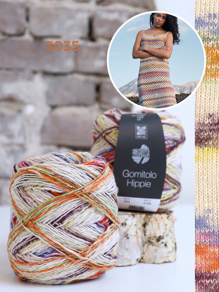 Häkelpaket Gomitolo Hippie Kleid