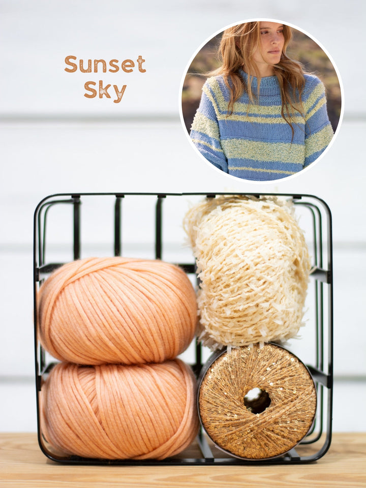 Strickpaket Frizzante Summer Softness Glamour Top Down Shirt