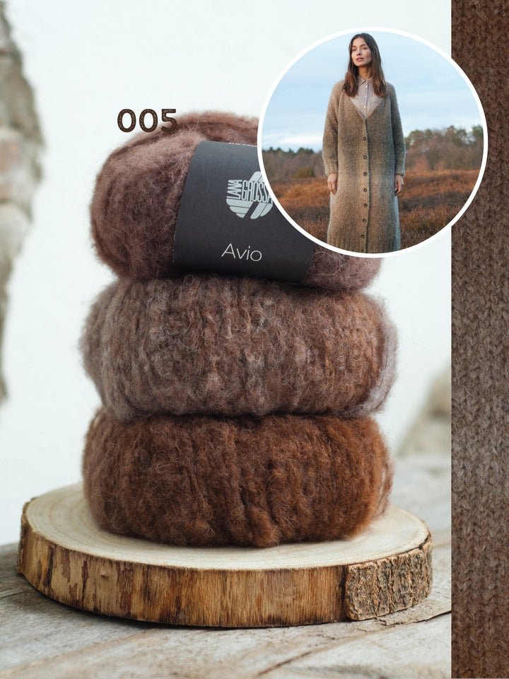 Strickpaket Avio Raglan Mantel