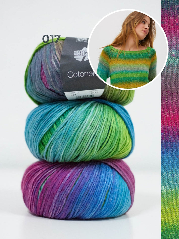 Strickpaket Cotonella Top-down Pullover