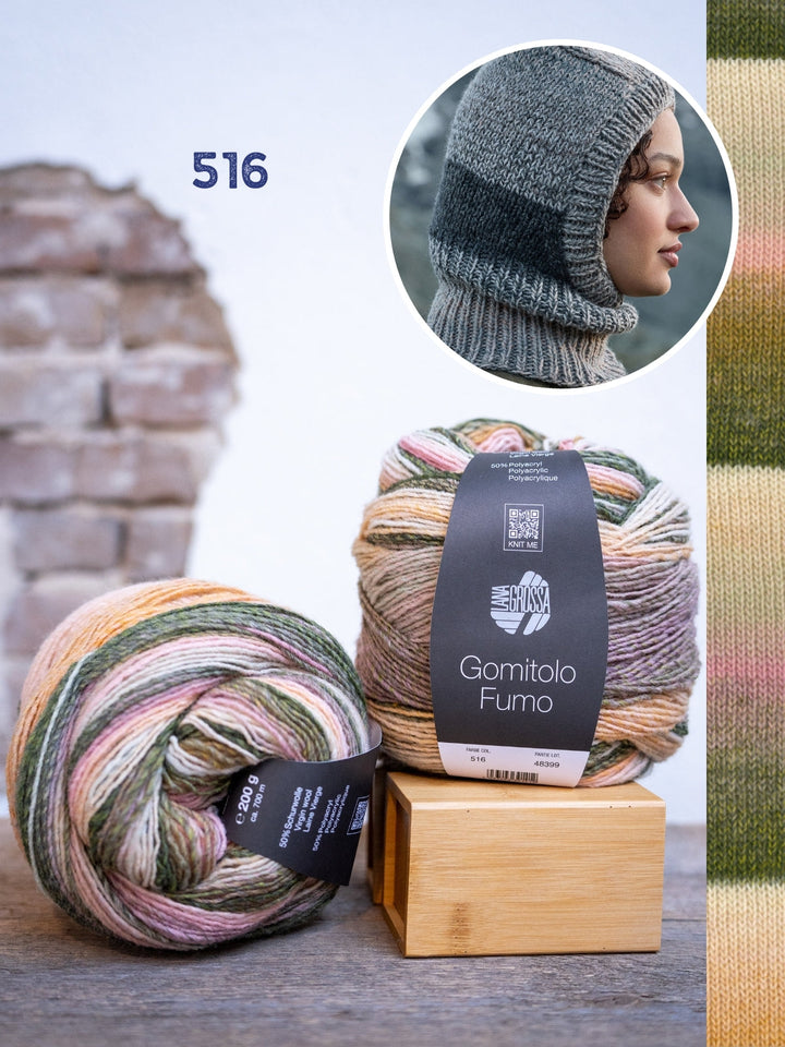 Strickpaket Gomitolo Fumo Balaclava