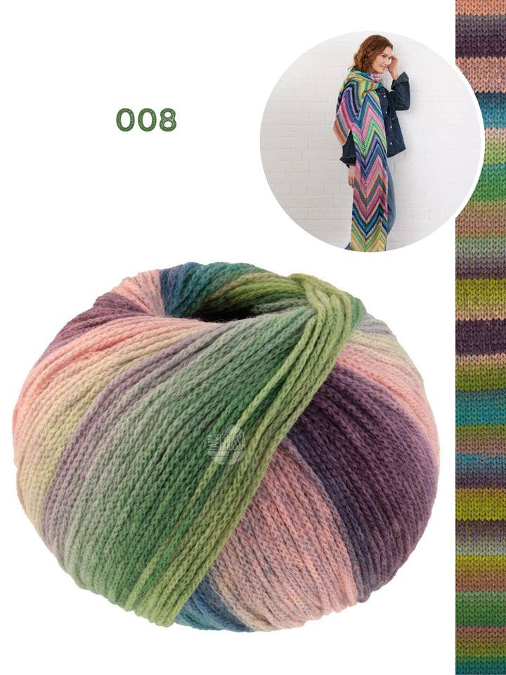 Strickpaket Farfalla Zickzack-Schal