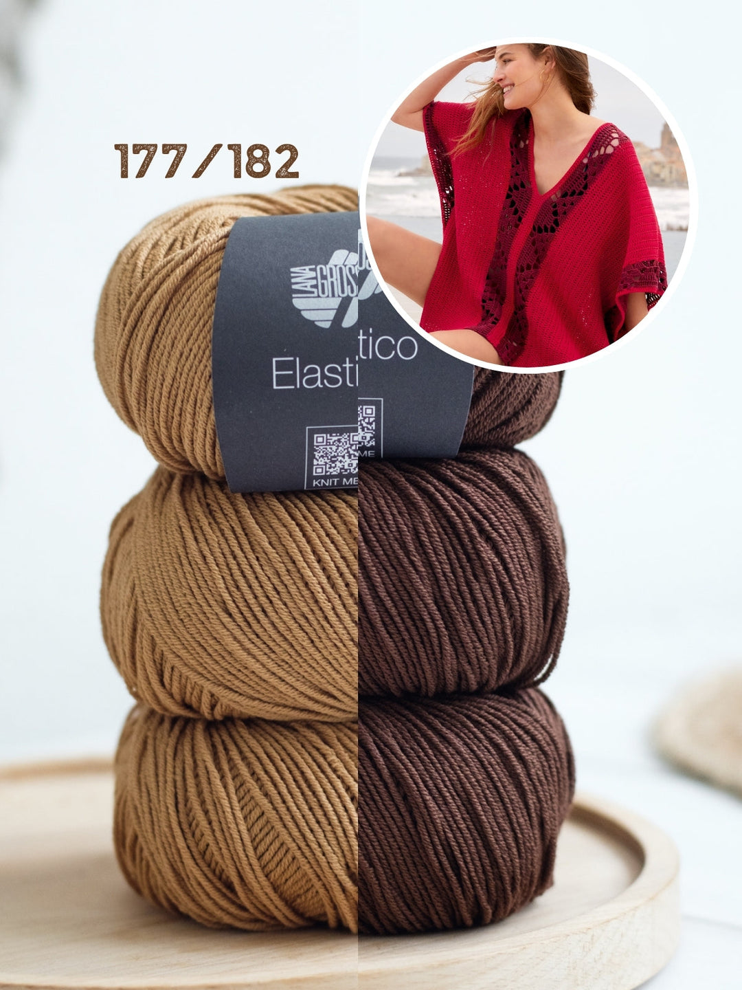 Häkelpaket Elastico Tunika mit Lochmusterbordüren