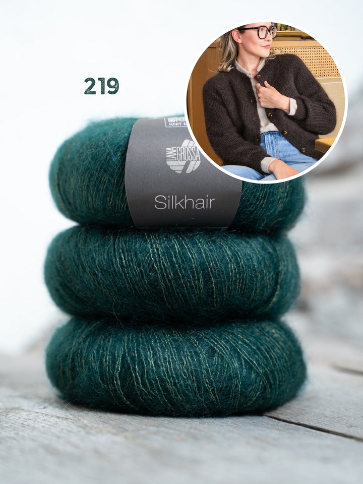 Strickpaket Classy Raglan Jacket - Silkhair