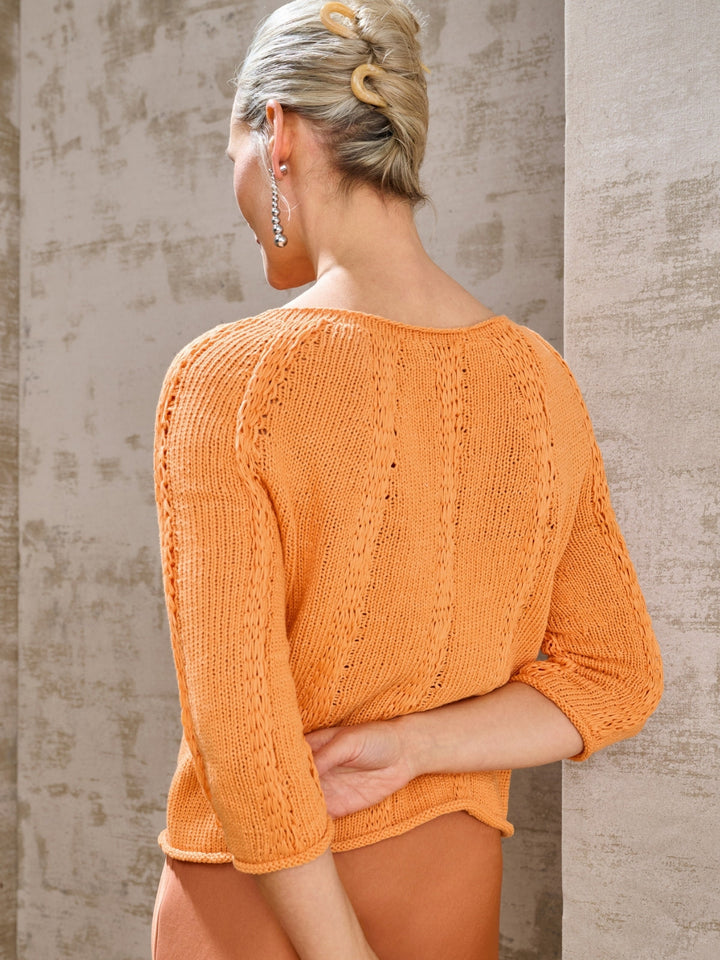 Strickpaket Tessera Pullover - Top-down