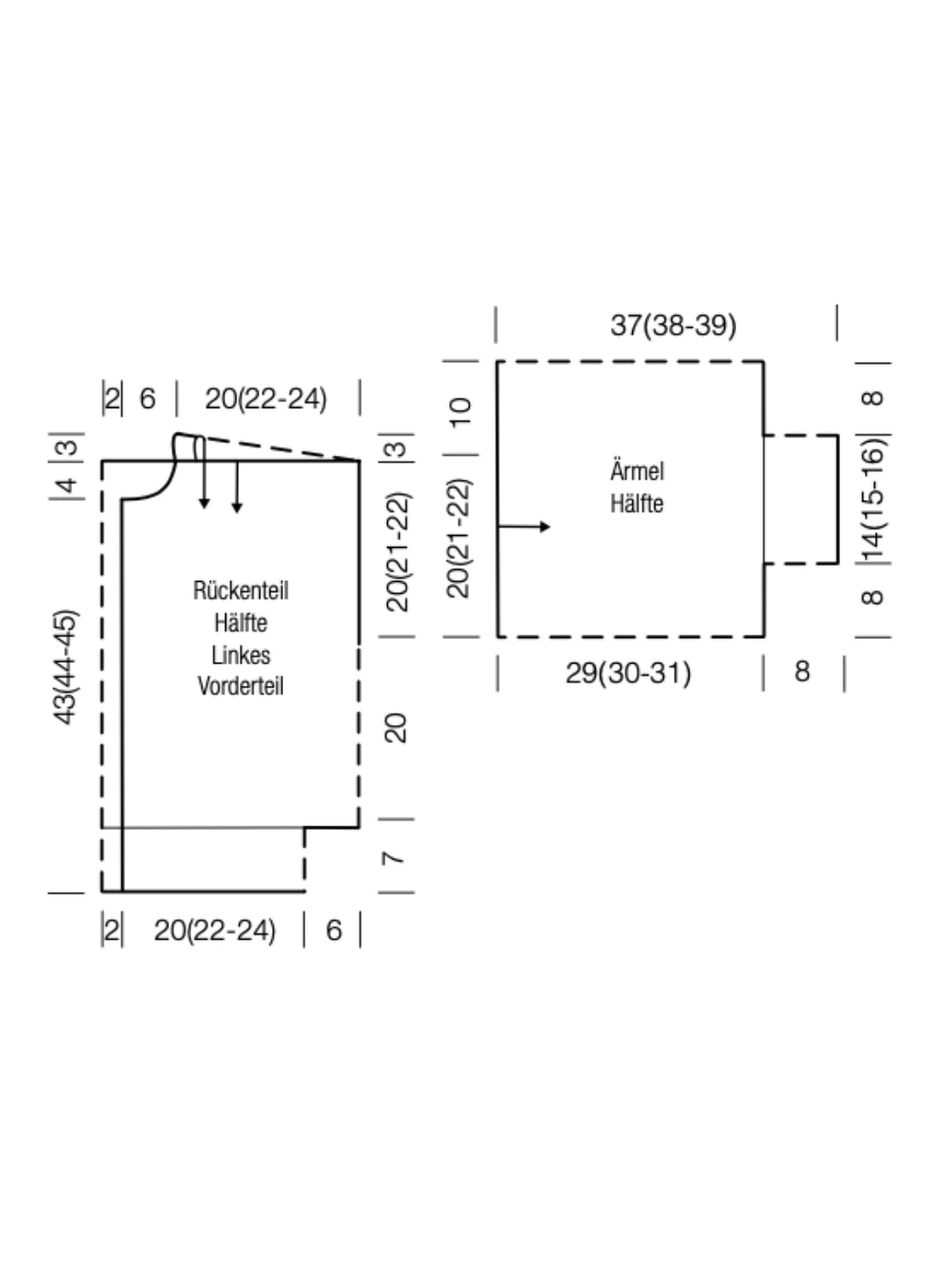 Strickpaket Setasuri Pearls Jacke Top Down