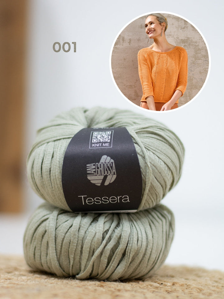 Strickpaket Tessera Pullover - Top-down