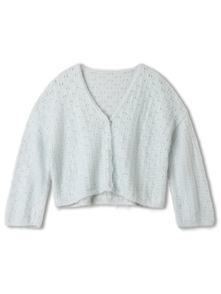 Strickpaket Finito Jacke im Ajourmuster