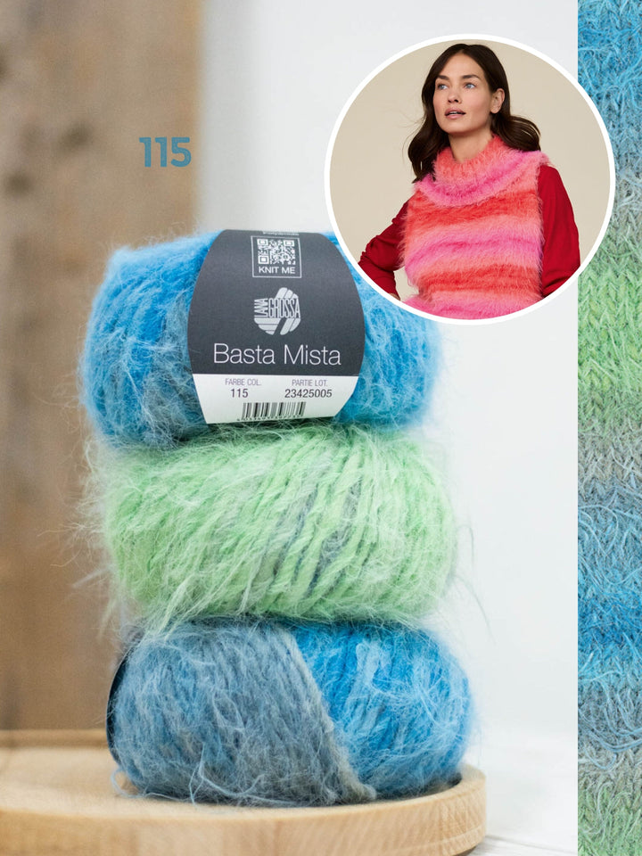 Strickpaket Basta Mista Pullunder mit Rollkragen