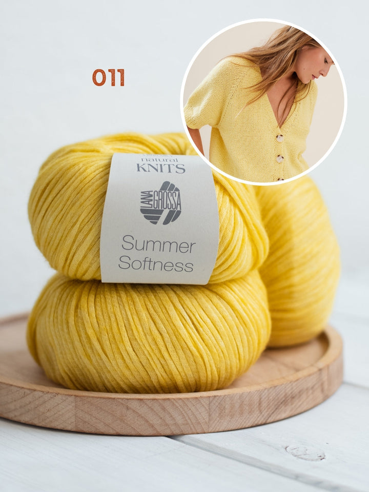 Strickpaket Summer Softness Kurzarm-Raglanjacke