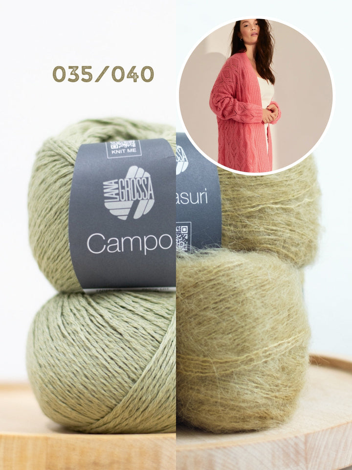 Strickpaket Campo &amp; Setasuri Cardigan