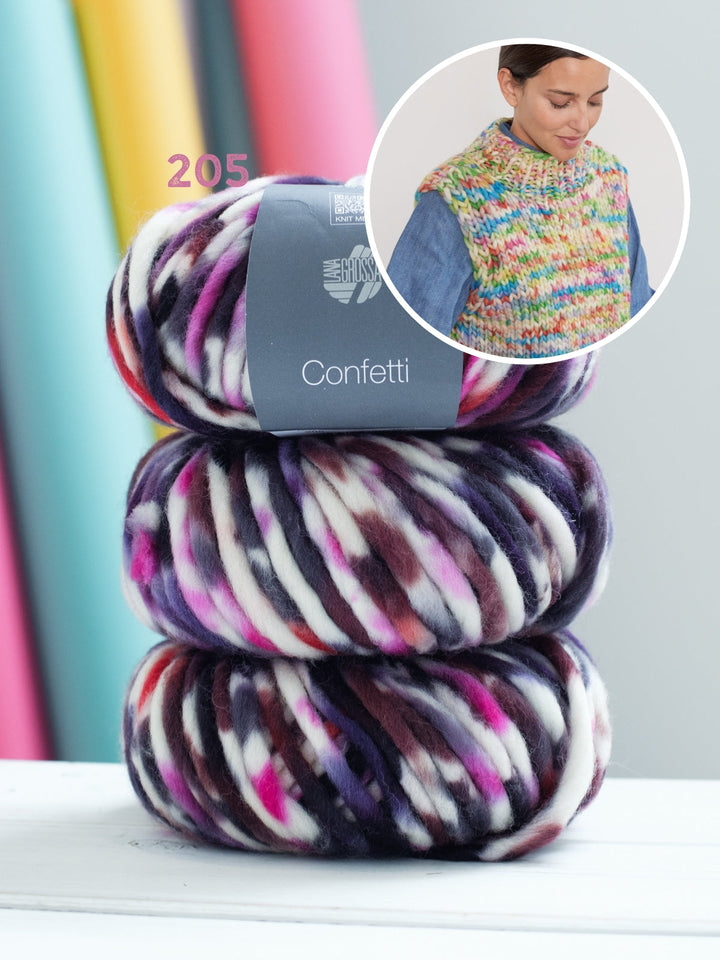 Strickpaket Confetti Pullunder