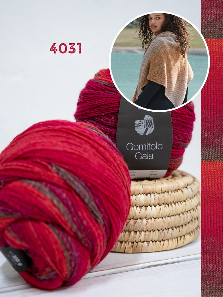 Strickpaket Gomitolo Gala Dreieckstuch