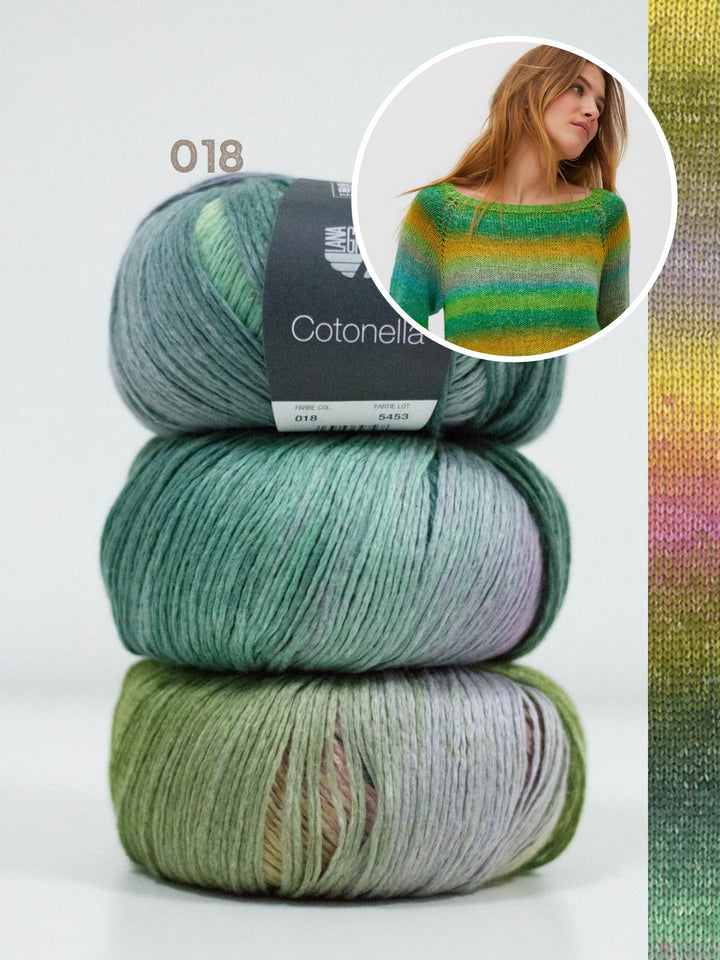 Strickpaket Cotonella Top-down Pullover