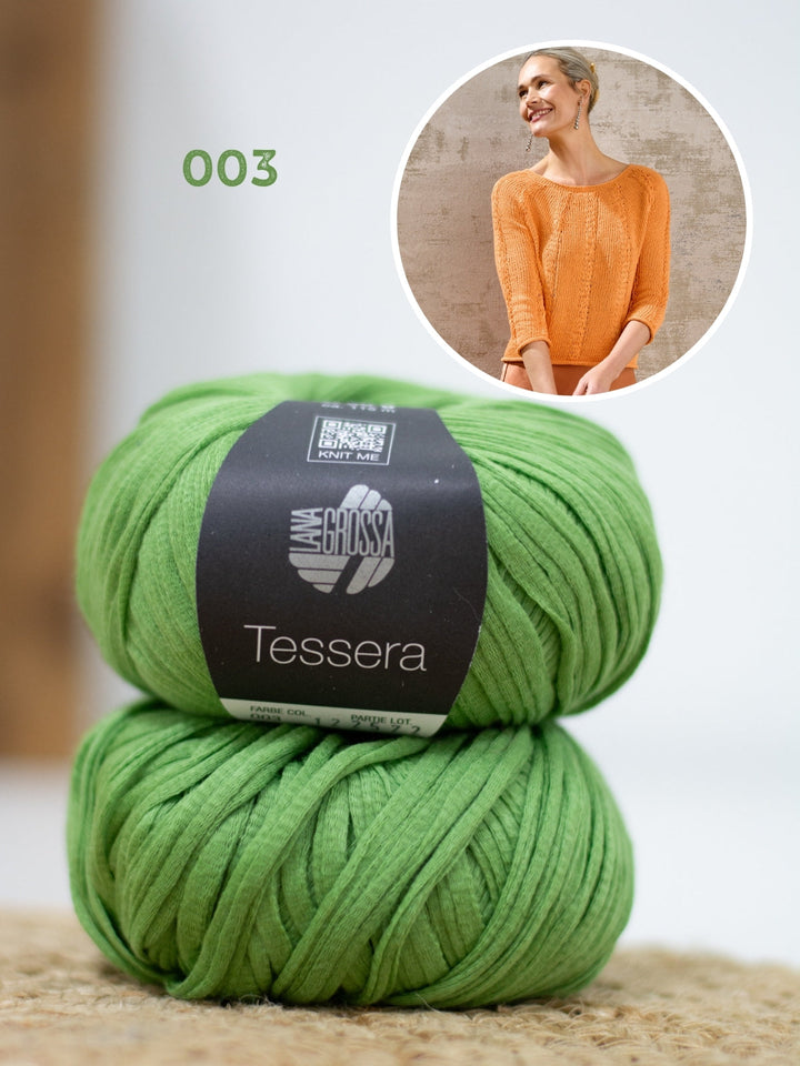 Strickpaket Tessera Pullover - Top-down