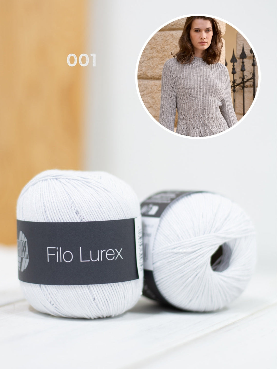 Strickpaket Filo Lurex Taillierter Pullover