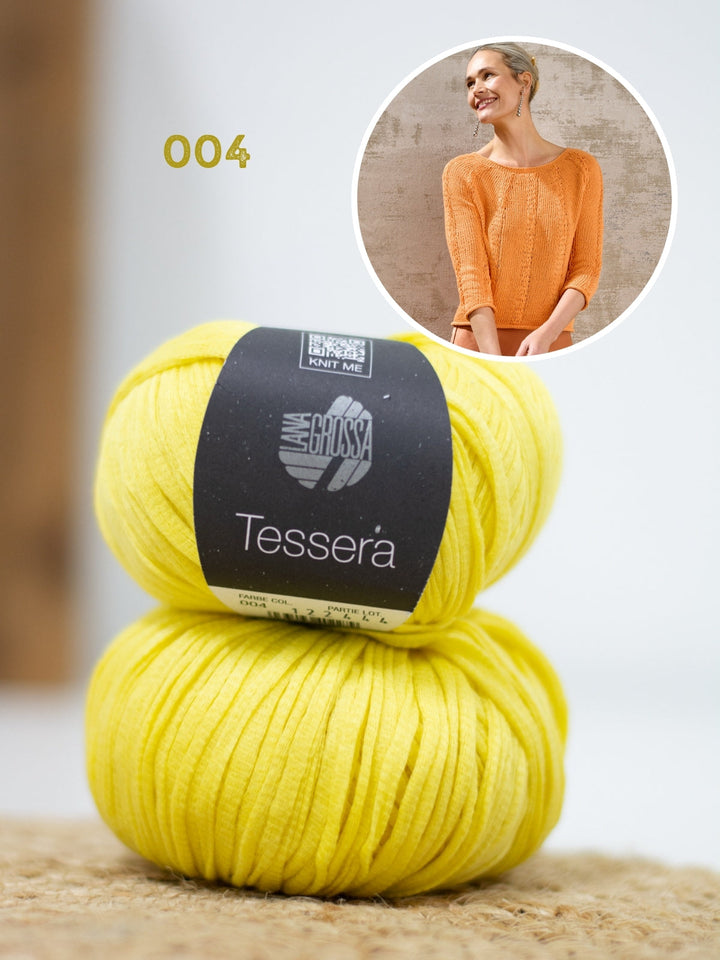 Strickpaket Tessera Pullover - Top-down