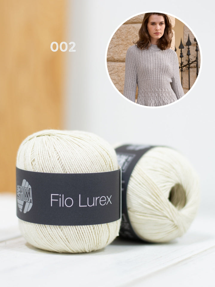 Strickpaket Filo Lurex Taillierter Pullover