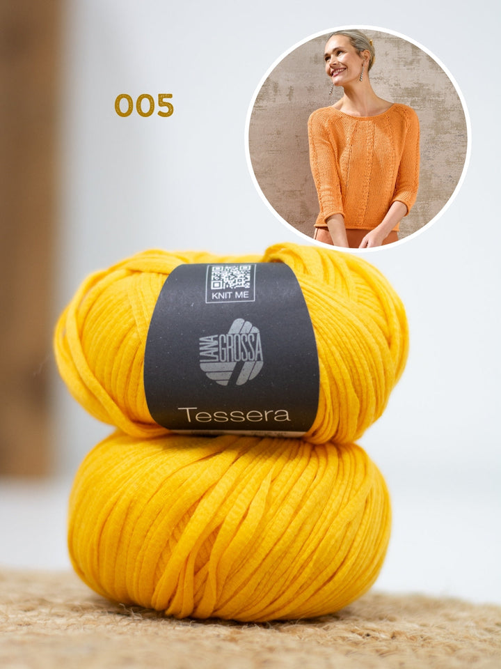 Strickpaket Tessera Pullover - Top-down