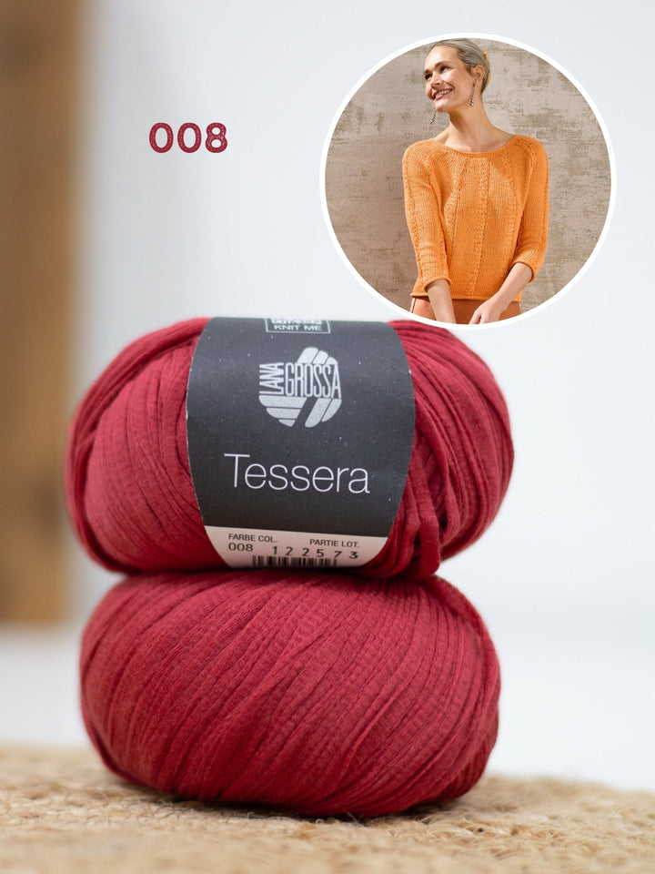 Strickpaket Tessera Pullover - Top-down