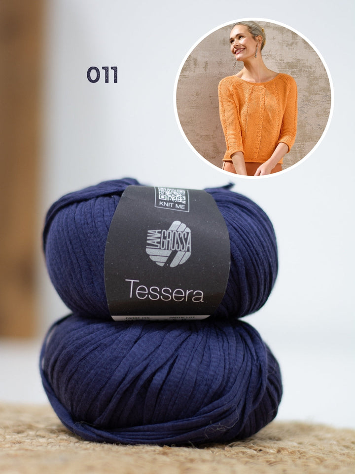 Strickpaket Tessera Pullover - Top-down