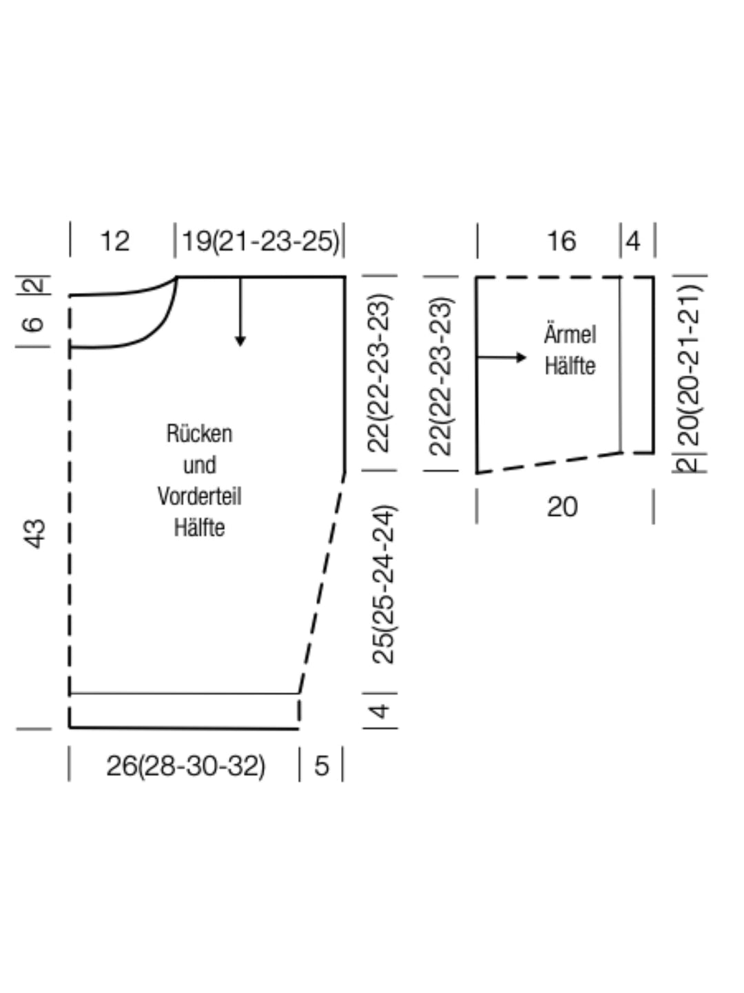 Strickpaket Finito Filo Lurex Filo Paillettes Streifenshirt