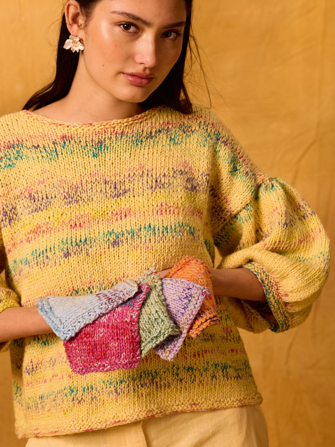 Strickpaket Gomitolo California Cotonella Pullover - Top-down
