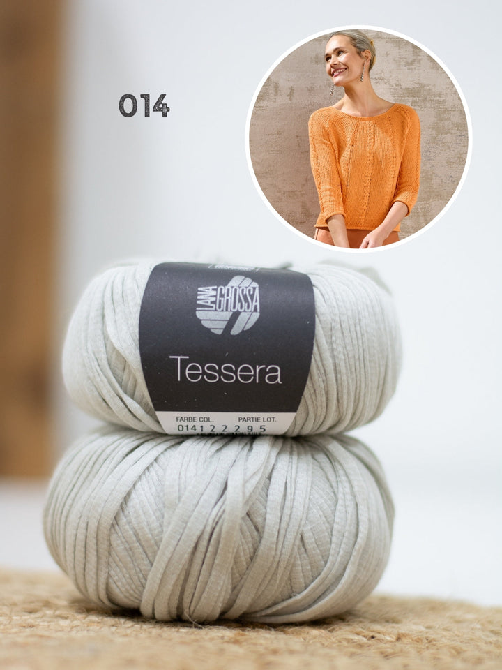 Strickpaket Tessera Pullover - Top-down