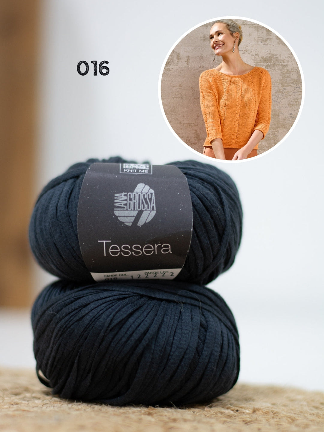 Strickpaket Tessera Pullover - Top-down