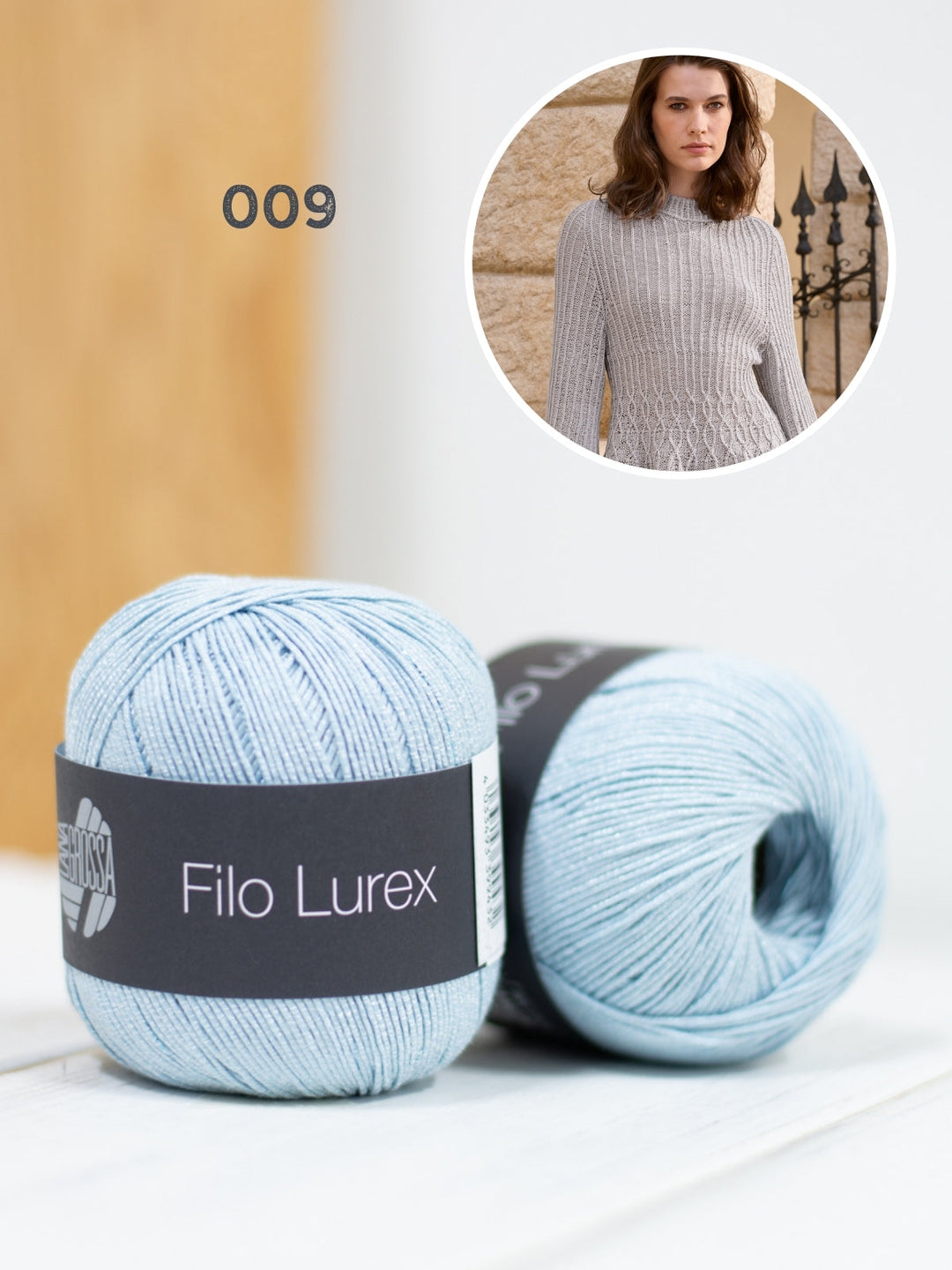 Strickpaket Filo Lurex Taillierter Pullover
