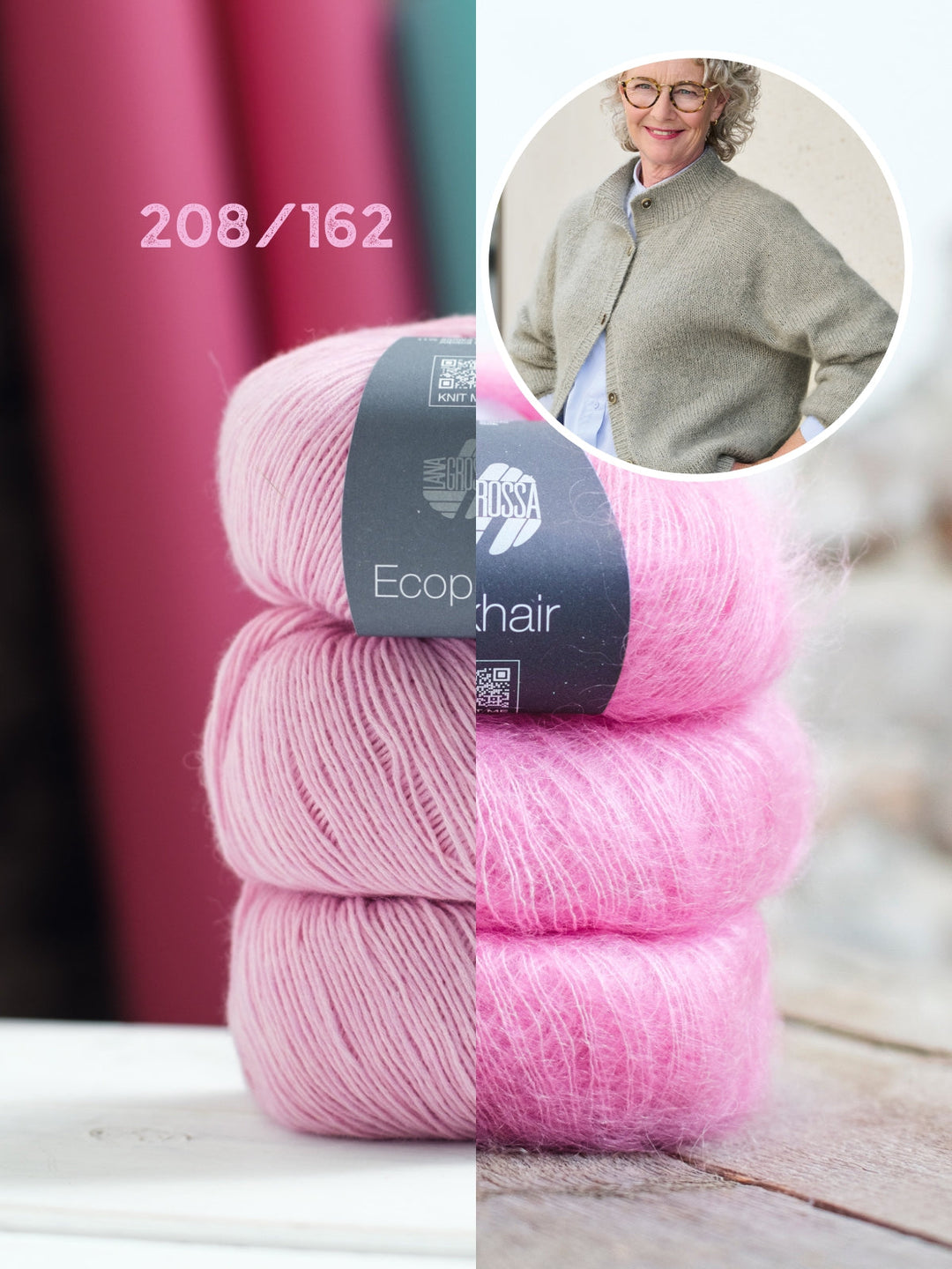 Strickpaket Classy Raglan Jacket - Ecopuno Silkhair