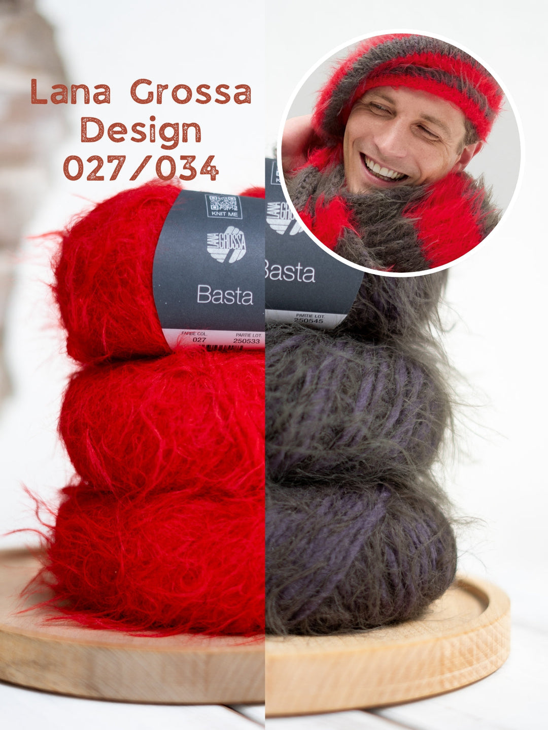 Strickpaket Basta Baskenmütze + Schal