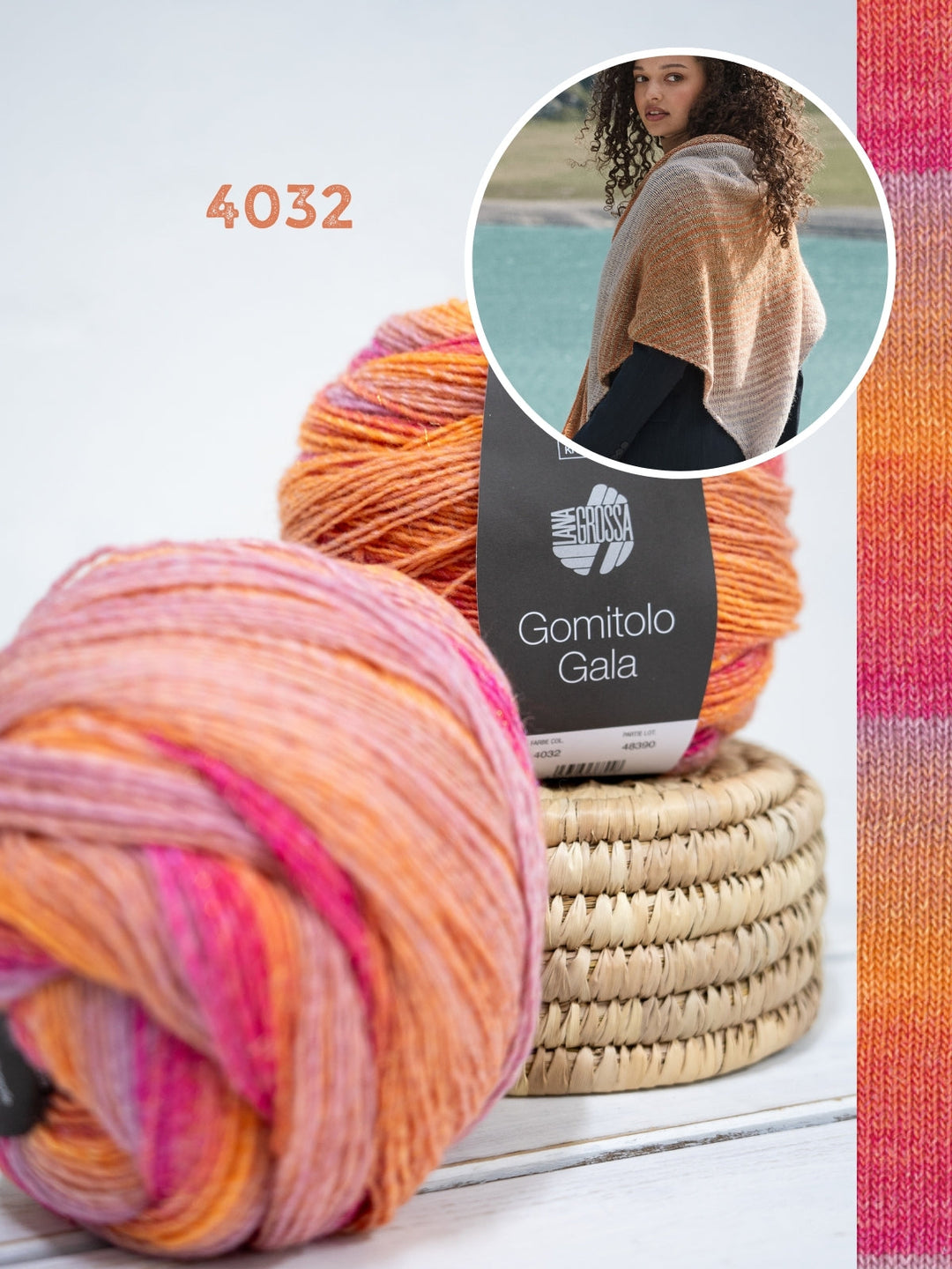 Strickpaket Gomitolo Gala Dreieckstuch