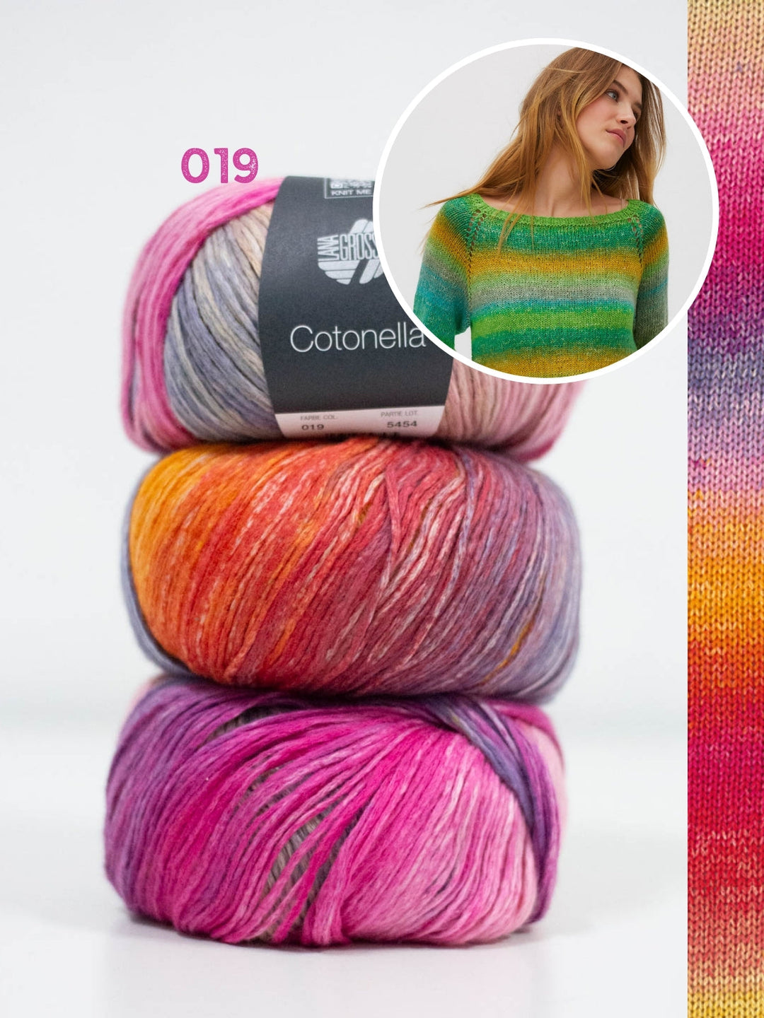 Strickpaket Cotonella Top-down Pullover