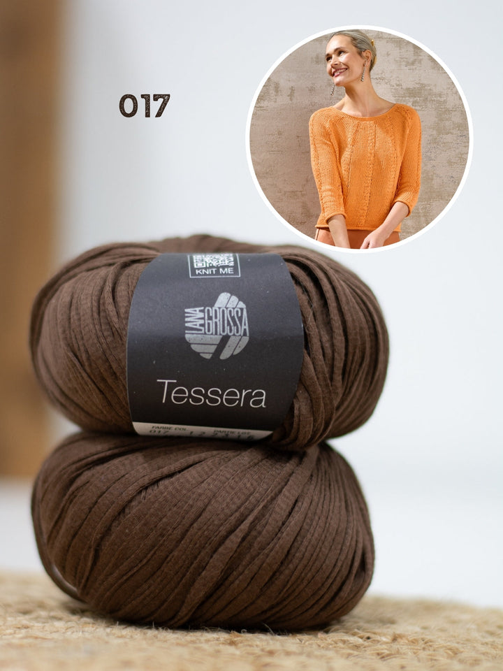 Strickpaket Tessera Pullover - Top-down