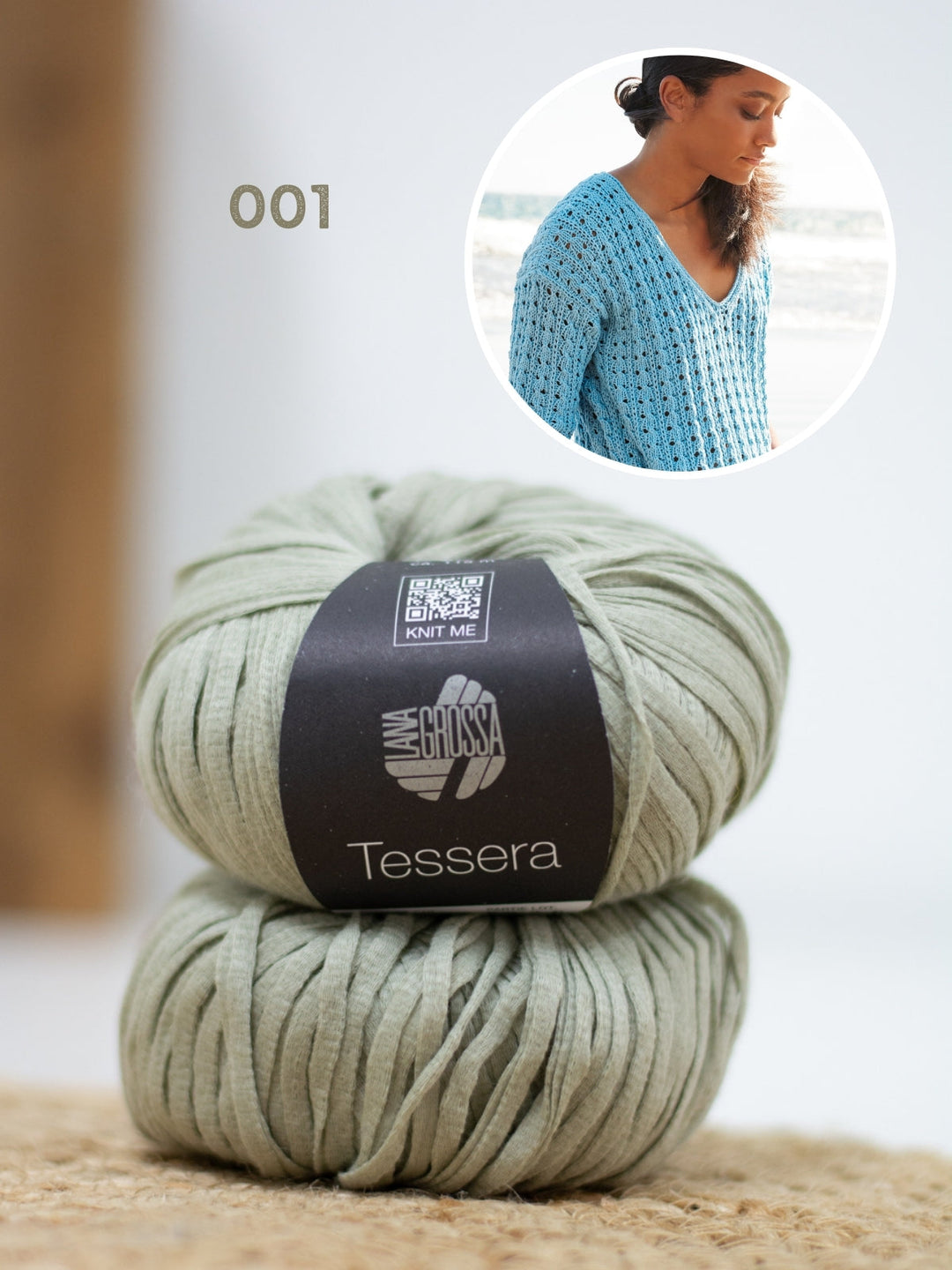 Strickpaket Tessera Shirt im Ajourmuster