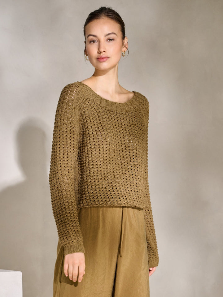 Strickpaket Tessera Pullover im Ajourmuster