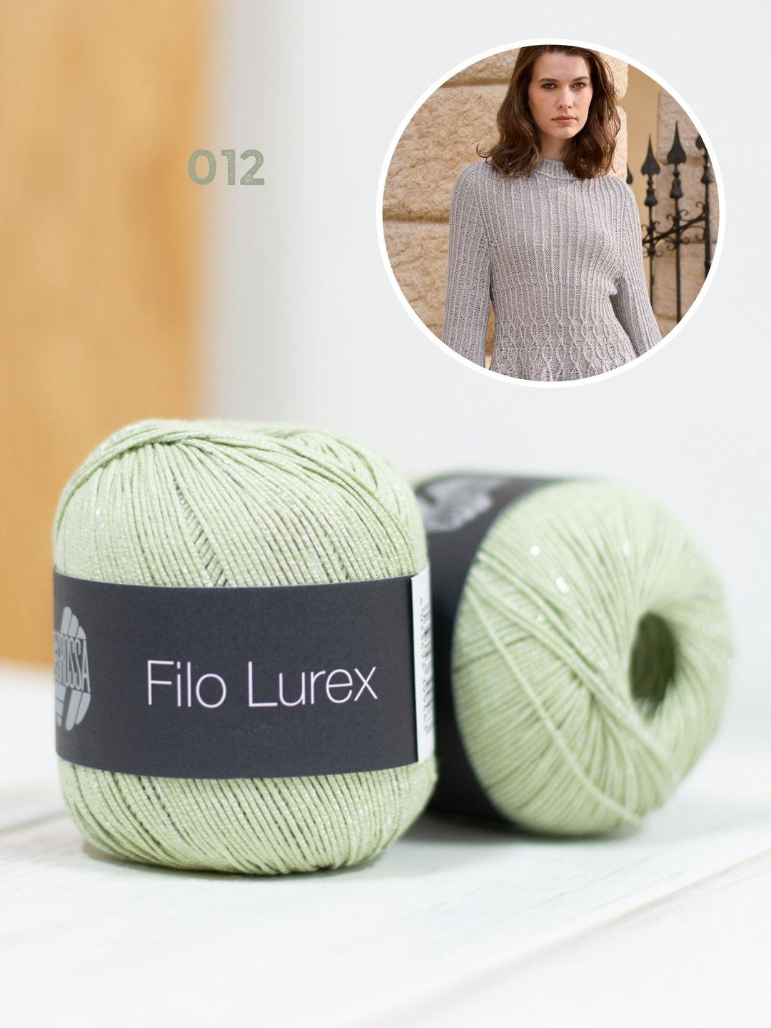 Strickpaket Filo Lurex Taillierter Pullover